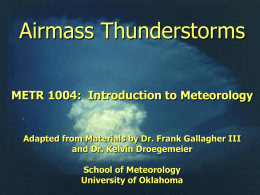 Airmass Thunderstorms - Kelvin K. Droegemeier