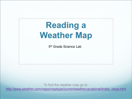 Reading a Weather Map - WLAScienceLab5