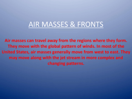 air masses & fronts