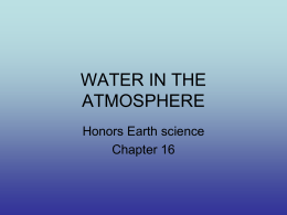 water in the atmosphere - Grosse Pointe Public School System