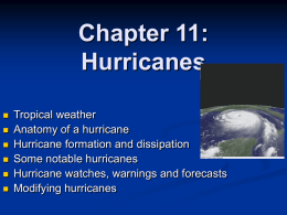 Chapter 11: Hurricanes