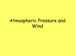 Atmospheric Pressure and Wind