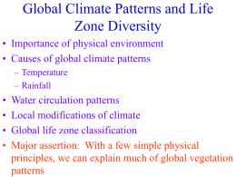 Climate and life zones