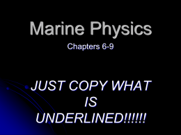 Marine Physics Notes