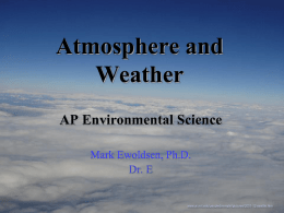 Air and Atmosphere Powerpoint - Fort Thomas Independent Schools