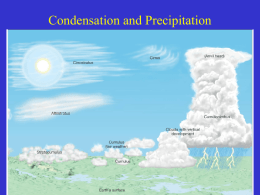 Lecture: Condensation and precipitation