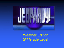 Jeopardy Weather