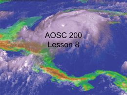 AOSC200_summer_lect8a - Atmospheric and Oceanic Science