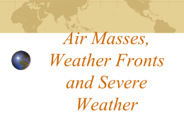 Air Masses and Severe Weather