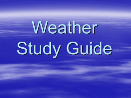 4th gradeWeather Test Study Guide