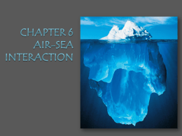 Chapter 6: Air-sea interaction