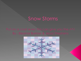 Snow Storms - MrsMcDanielsWikiPage