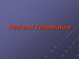 Heat transfer through the contact of two substances.