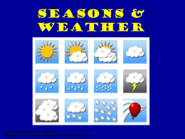 geography Seasons & Weather