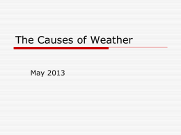 The Causes of Weather