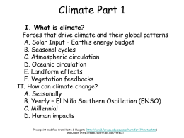 I. What is climate?