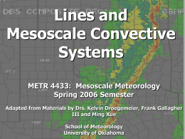 Lines and Convective Systems - Kelvin K. Droegemeier
