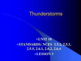 Thunderstorms Lesson 3