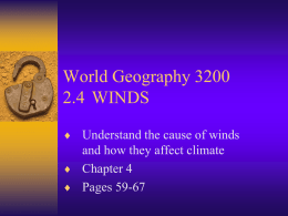 Slides 2.3.1 to 2.3.8 - World Geography 3202