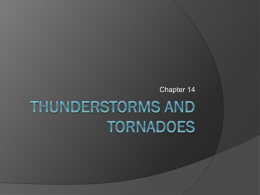 Thunderstorms and Tornadoes - Cal State LA