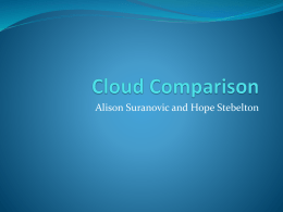Cloud Comparison