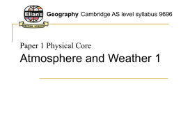 Atmosphere and Weather 1