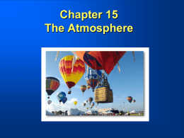 Chapter 15 The Atmosphere