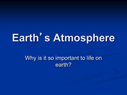 Earth`s Atmosphere