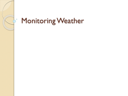 Monitoring Weather - drakepond8thgradescience