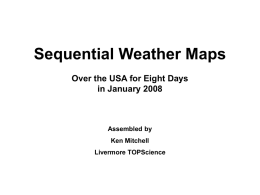 Sequential Weather Maps