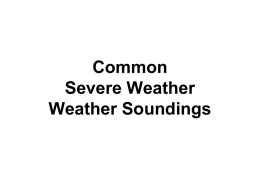 Common Severe Weather Soundings
