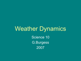 Weather Dynamics II