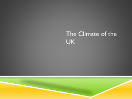 The climate of the UK