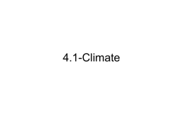 4.1-Climate - MrKanesSciencePage