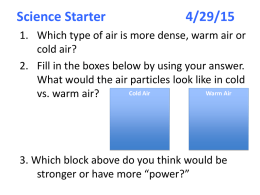 5.4 Air Masses & Fronts Notes