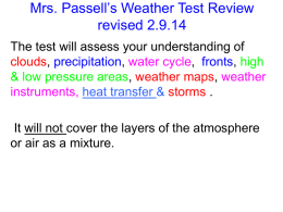 Mrs. Passell*s Weather Test Review