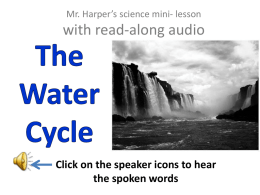 The Water Cycle - Pacoima Charter School