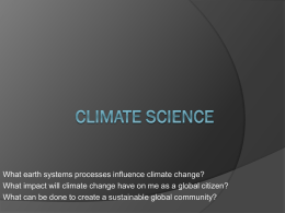Climate Sciencex