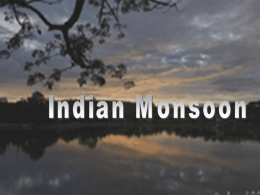Indian Monsoon - Mysore Science Foundation