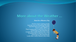 More about the Weather