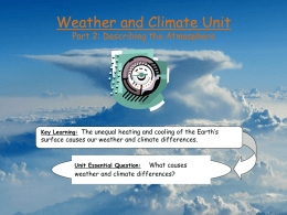 Weather and Climate Unit - Brandywine School District