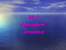 04 LS Lecture - Atmospheric circulation