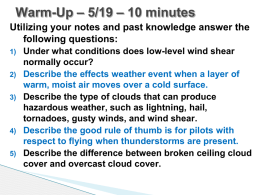 May 19 - Aviation Weather Services