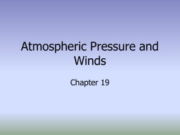 Atmospheric Pressure and Winds