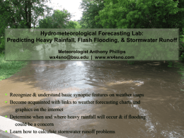 Predicting Heavy Rainfall, Flash Flooding, and