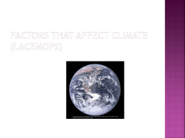 factors that affect climate (lacemops)