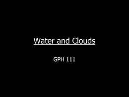 Water and Clouds