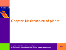 Chapter 16 Plant nutrition, transport and adaptation to stress