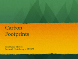 10. Carbon footprint - Napa Valley College