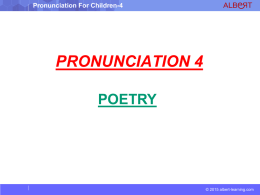 Pronunciation For Children-4 - Albert